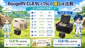 BougeRV CLB 9Lと15Lの違いを比較｜どっちがおすすめ？