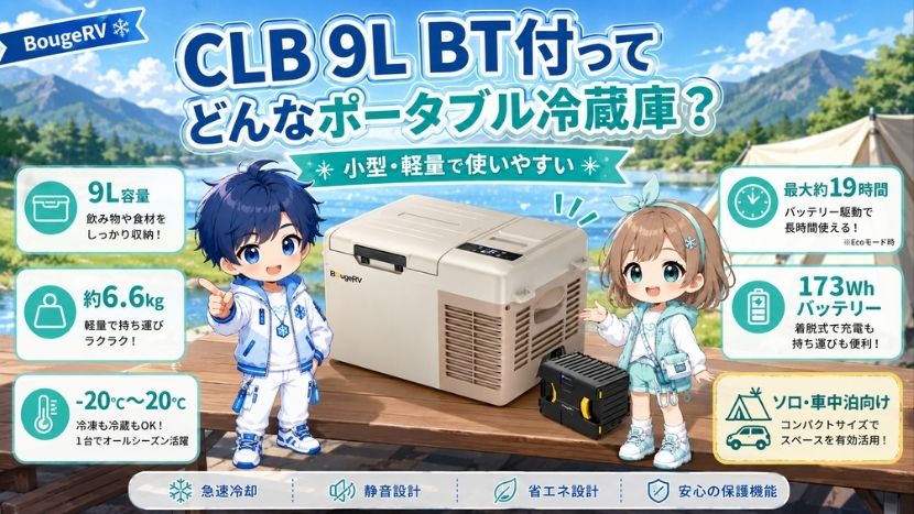 CLB 9L BT付ってどんなポータブル冷蔵庫?
