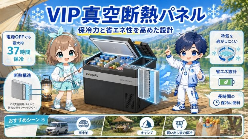 VIP真空断熱パネル｜保冷力と省エネ性を高めた設計