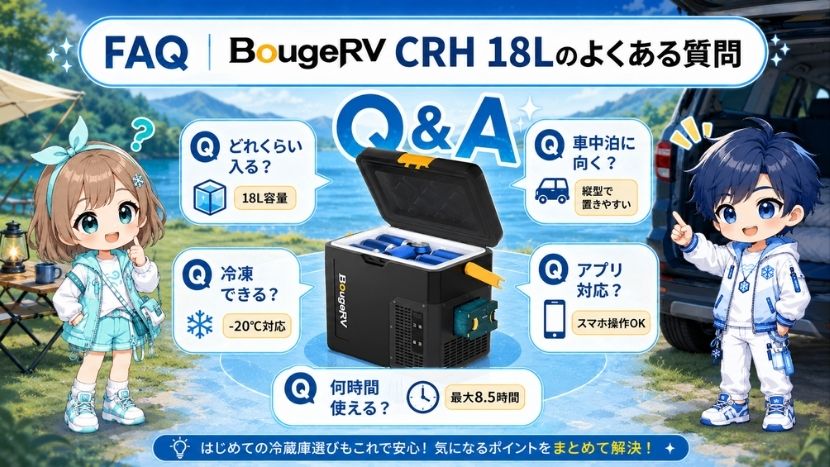 FAQ|BougeRV CRH 18Lのよくある質問