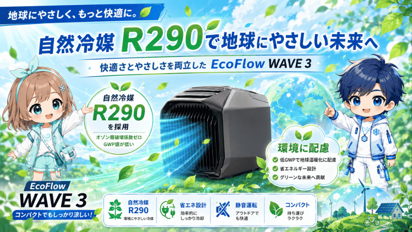 自然冷媒R290を採用｜環境に配慮した設計