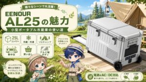 EENOUR AL25の魅力｜アルミ製ポータブル冷蔵庫の使い道