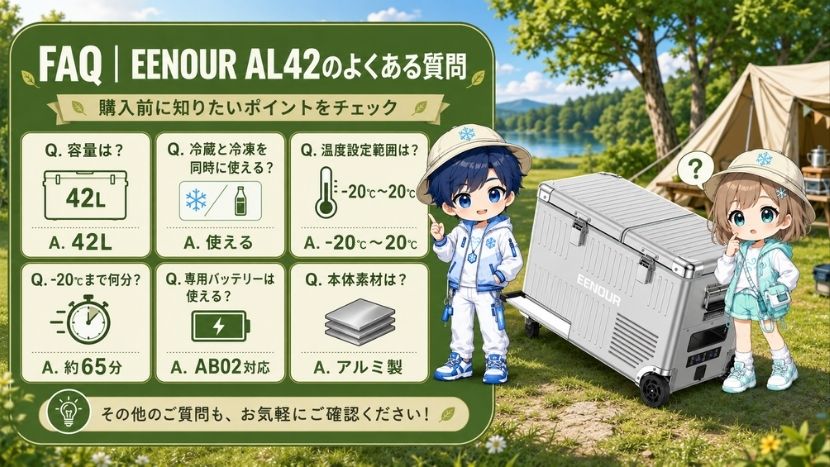 FAQ|EENOUR AL42のよくある質問