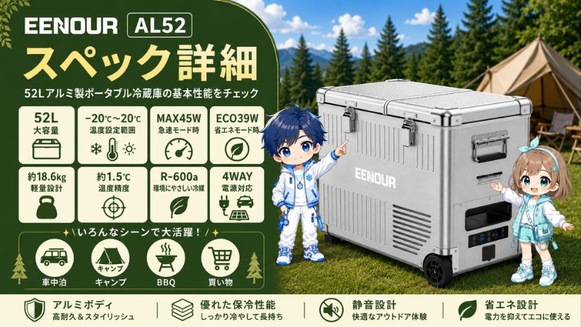 EENOUR AL52のスペック詳細
