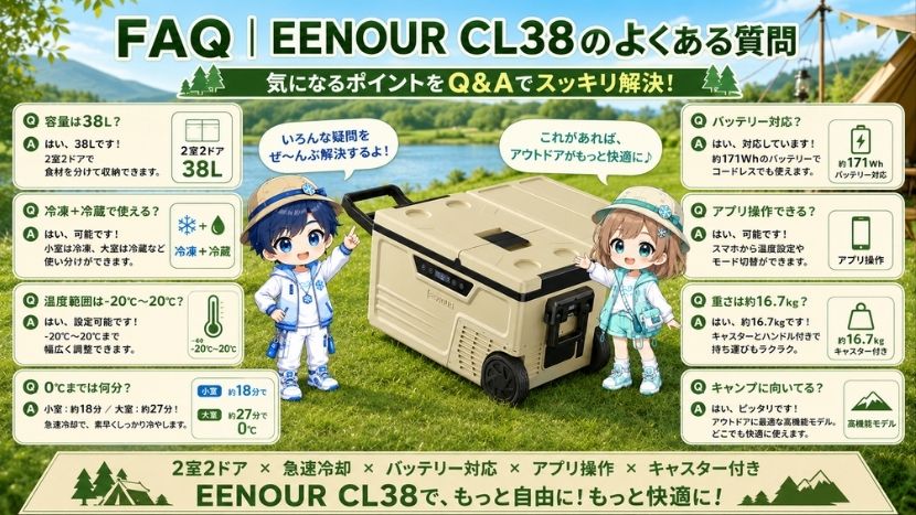 FAQ｜EENOUR CL38のよくある質問