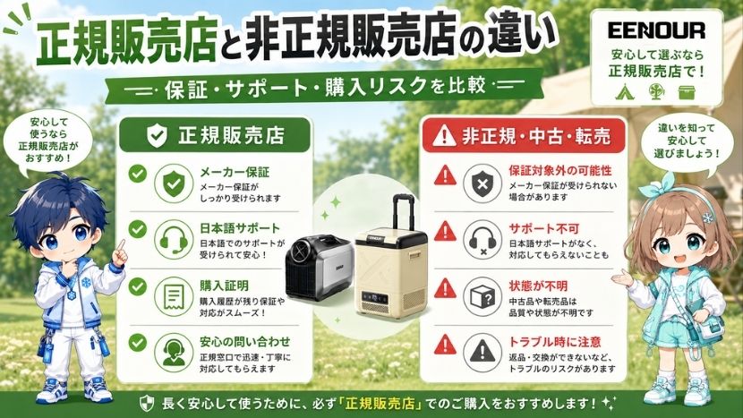 正規販売店と非正規販売店の違い