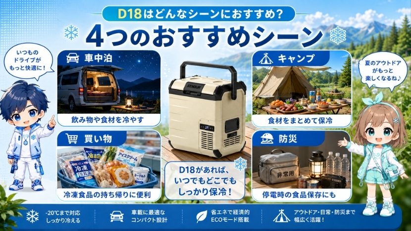 D18はどんなシーンにおすすめ？