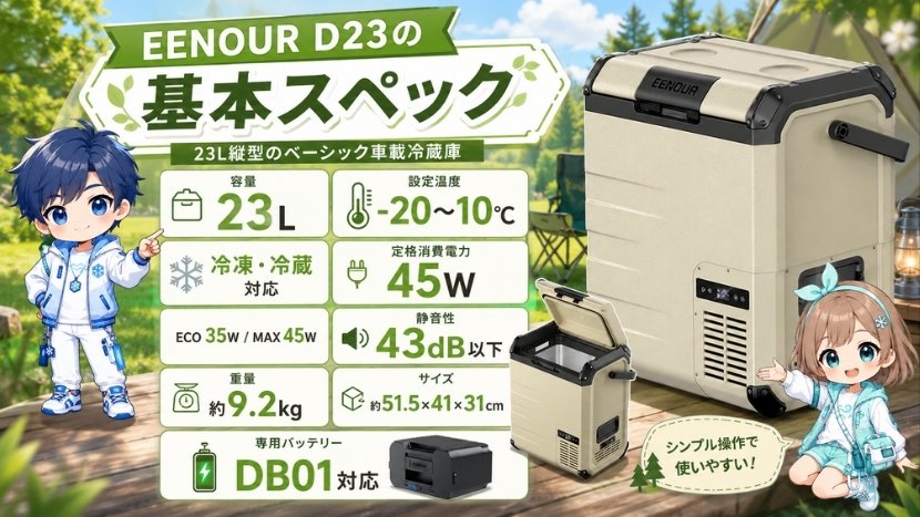 EENOUR D23の基本スペック