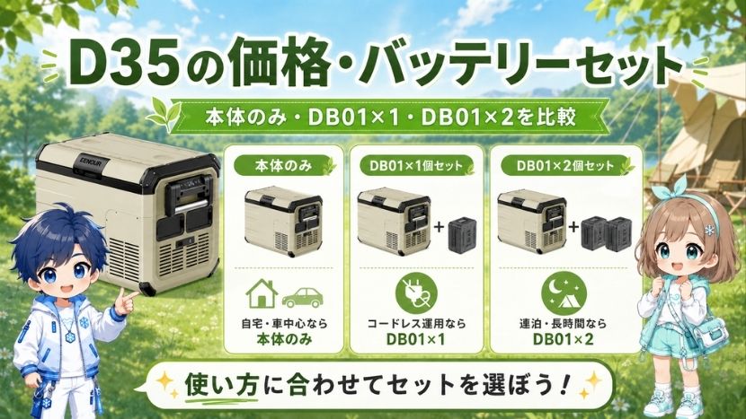 D35の価格・バッテリーセット