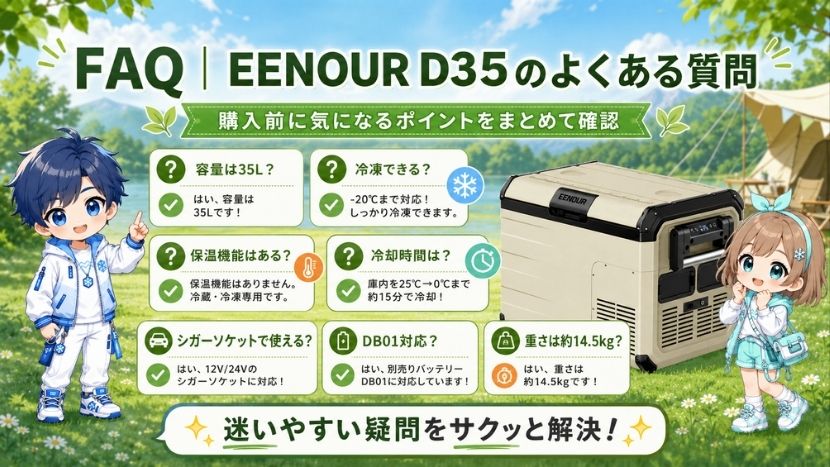 FAQ｜EENOUR D35のよくある質問