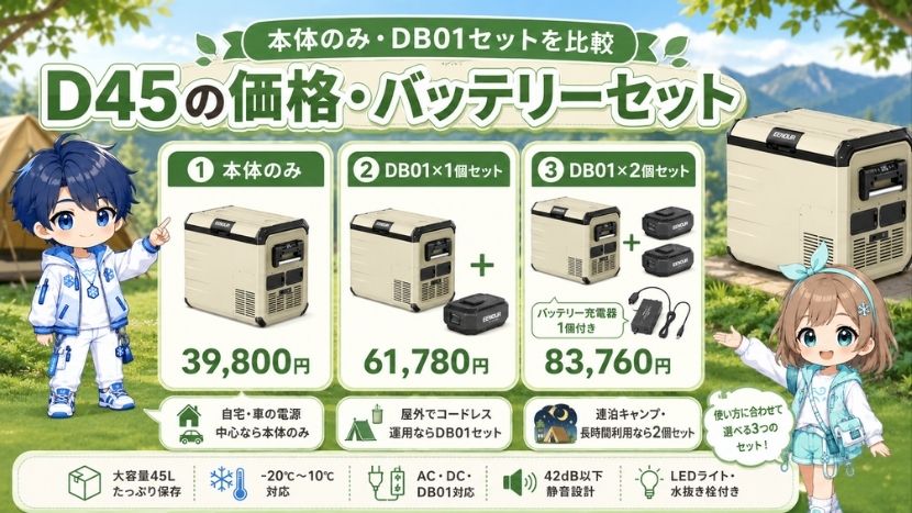 D45の価格・バッテリーセット