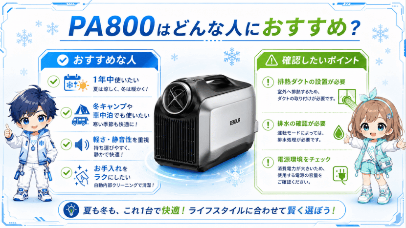 PA800はどんな人におすすめ？