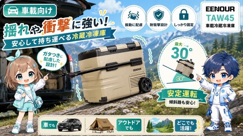 優れたアンチノック性｜車載時の振動にも配慮