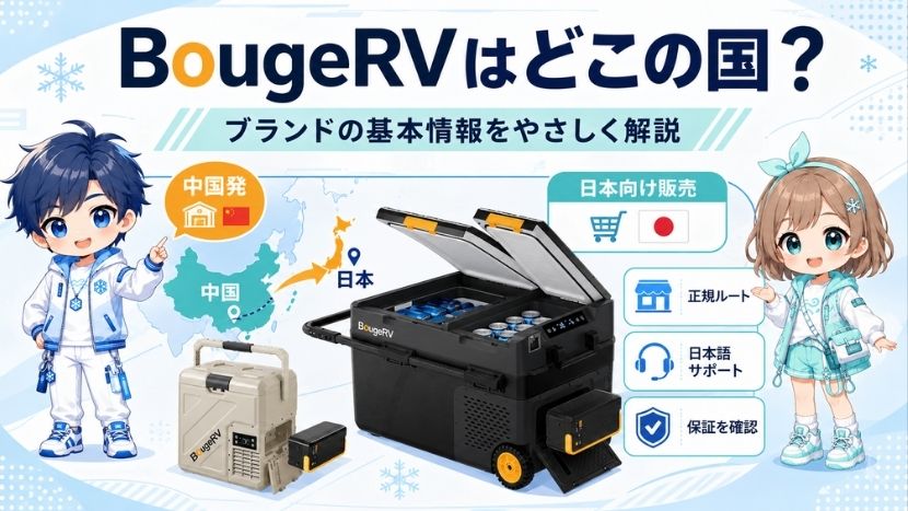 BougeRVはどこの国？ポータブル冷蔵庫ブランドとしての基本情報